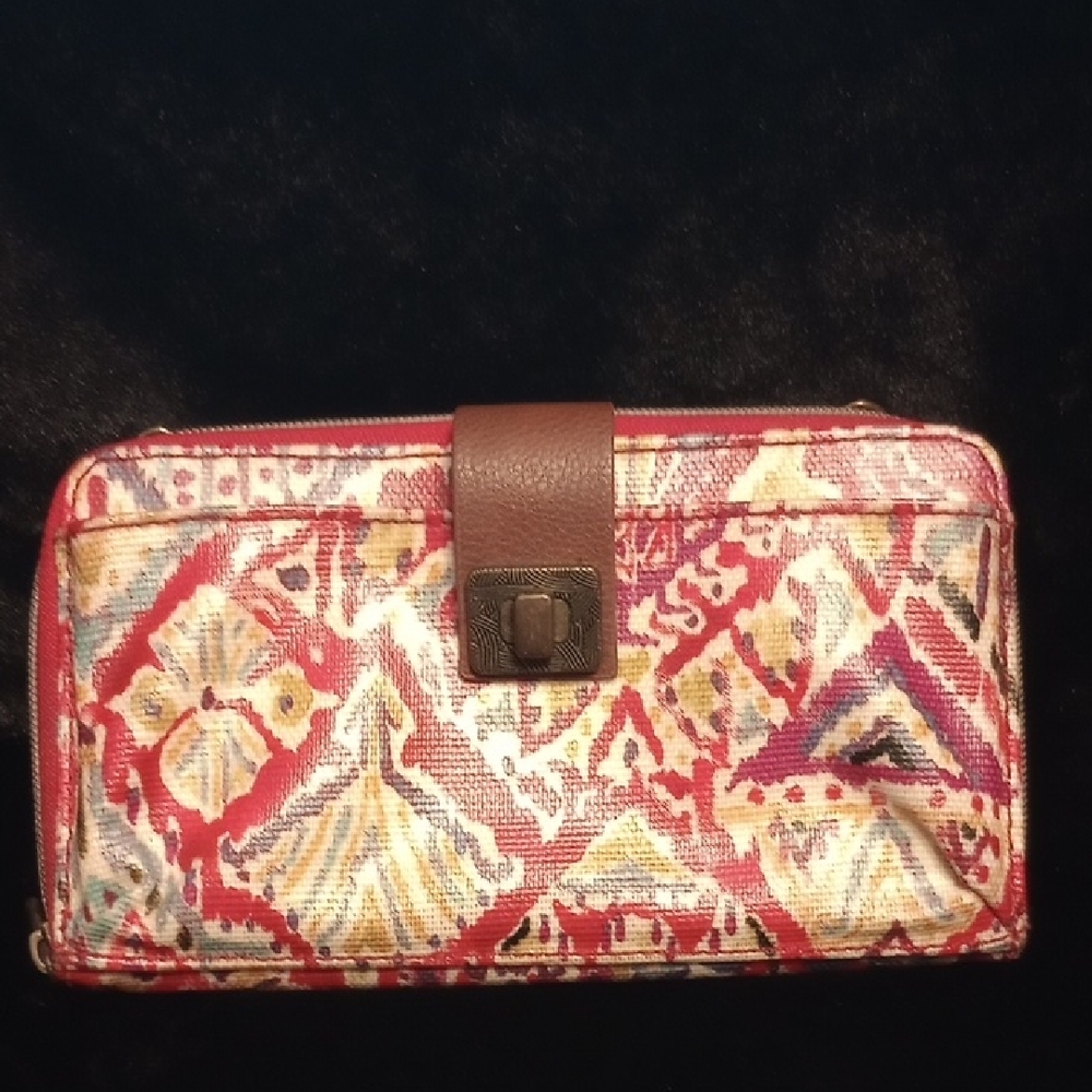 Colorful Sakroots Patterned Be Brave Peace Wallet